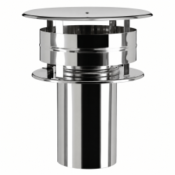 Chapeau de toit Aspirateur toit Inox Inox D 180 KCASTI DOM POUJOULAT Chapeau de toit Aspirateur toit Inox Inox D 180 KCASTI DOM POUJOULAT