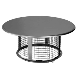 Chapeau Pare-pluie anti-oiseaux D 155 à 230 finition Inox CPOI999088 Poujoulat 
