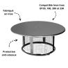 Chapeau Pare-pluie anti-oiseaux D 150 finition Inox CPOI 31 150 088 Poujoulat