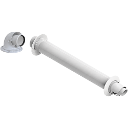 Kit ventouse horizontale universelle Dualis Ø 60/100 condensation Poujoulat