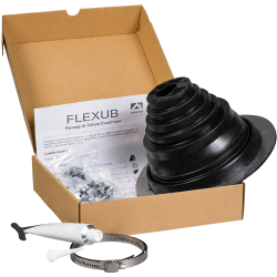 Flexub Ubbink passage de toiture et étanchéité de conduit