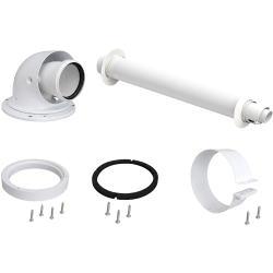 Kit ventouse horizontale Dualis Ø 60/100 condensation Poujoulat