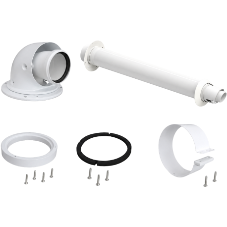 Kit ventouse horizontale Dualis Ø 60/100 condensation Poujoulat