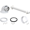 Kit ventouse horizontale Dualis Ø 60/100 condensation Poujoulat