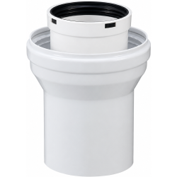 Adaptateur vertical 60/100 vers 80/125 pour chaudière non condensation