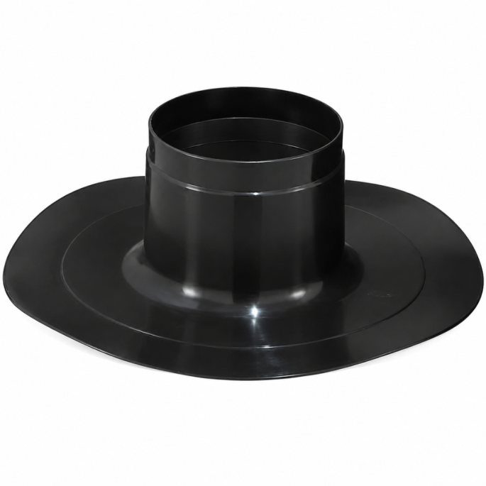 Solin toit plat Plastique noir ou brique STT 80 GA Poujoulat