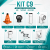 Kit raccordement C9 pour chaudière à condensation étanche