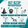 Kit raccordement B23P pour chaudière à condensation dans une chaufferie