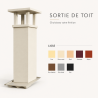 Sortie de toit TRADINOV Peinture lisse noire Hauteur spéciale G POUJOULAT