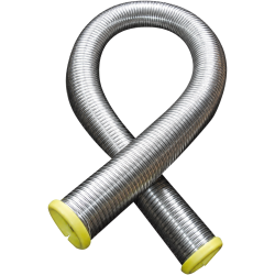 Tubage flexible Poujoulat Diamètre 80 Starflex Inox Double peau lisse Polycombustible