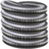 Tubage flexible double inox diamètre 100 à la coupe - Edilinox