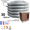 Bobine 30 mètres de flexible double peau inox diamètre 150 Edilinox