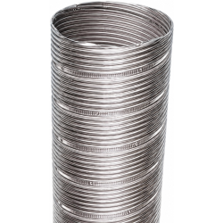 Flexible inox simple peau Poujoulat gaz fioul Ø125