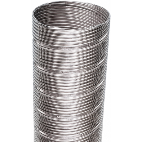 Flexible inox simple peau Poujoulat gaz fioul Ø125