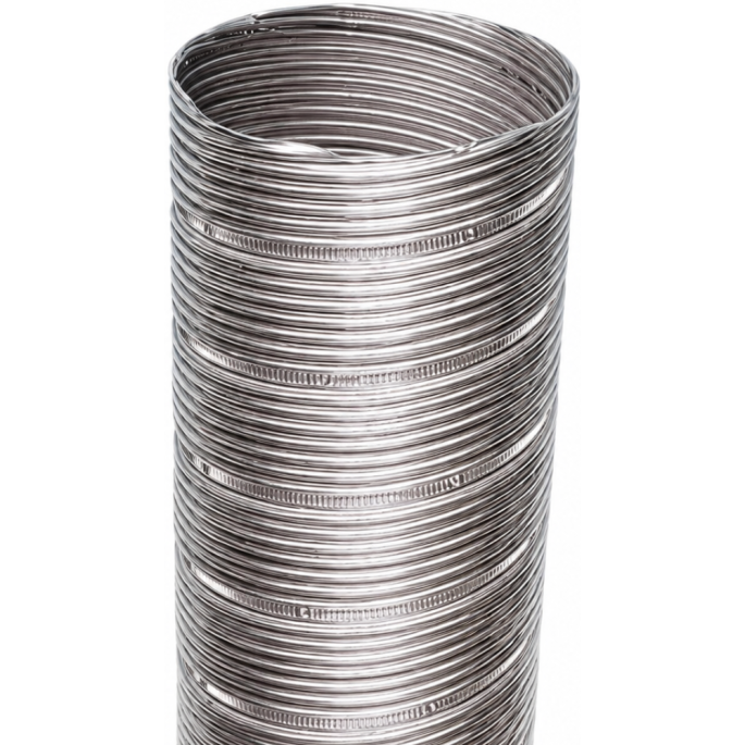 Flexible inox simple peau Poujoulat gaz fioul Ø125