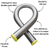 Tubage flexible Starflex Poujoulat Ø140 mm Ep.0,24 Inox Double peau Polycombustible