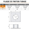 Plaque de finition Carrée section 30x30 Poujoulat