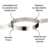 Collier de fixation haute pour tubage flexible/rigide polycombustible