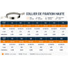 Collier de fixation haute pour tubage flexible/rigide polycombustible