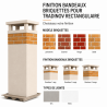 Plus-value Finition bandeaux briquettes - pour Tradinov carrée Poujoulat