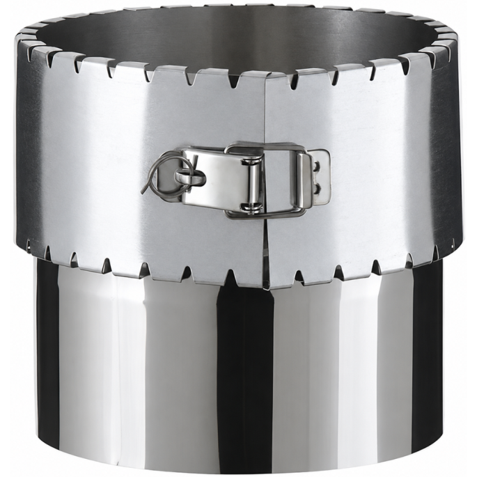 Raccord de gaine flexible vers inox Poujoulat