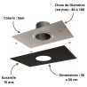 Plaque de finition Rectangulaire section 30x50 Poujoulat