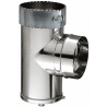 Té avec purge spécial raccordement flexible polycombustible Poujoulat