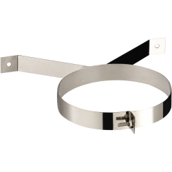 Collier mural pour tubage flexible polycombustible et rigide inox
