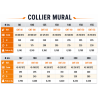 Collier mural pour tubage flexible polycombustible et rigide inox