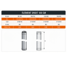 Element droit PGI Poujoulat 100 cm 80 / 130