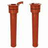 terminal vertical Poujoulat noir ou brique H110cm