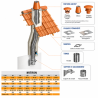 Mitron pour tubage flexible Poujoulat - Ref : MI