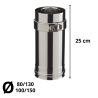 Element droit PGI Poujoulat 25 cm 80 / 130