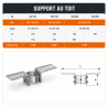Support au toit PGI Poujoulat 80 / 130