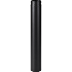 Tuyau longueur 1000 mm émaillé noir mat Poujoulat