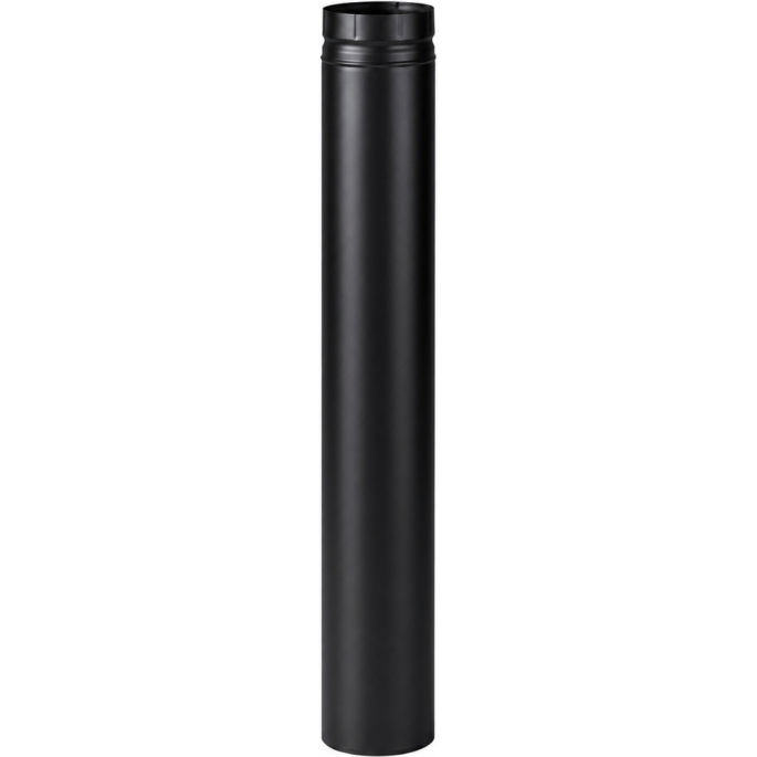 Tuyau longueur 1000 mm émaillé noir mat Poujoulat