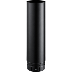 Tuyau longueur 500 mm émaillé noir mat Poujoulat