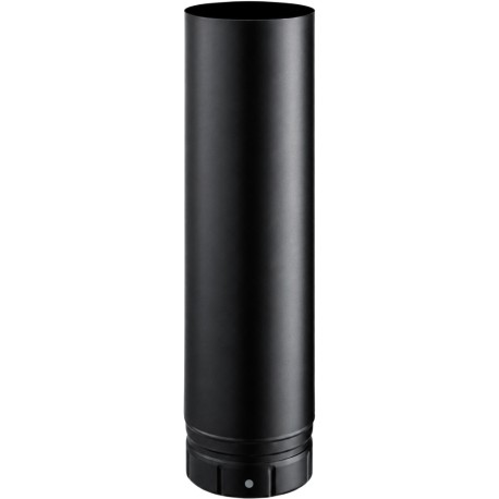 Tuyau longueur 500 mm émaillé noir mat Poujoulat