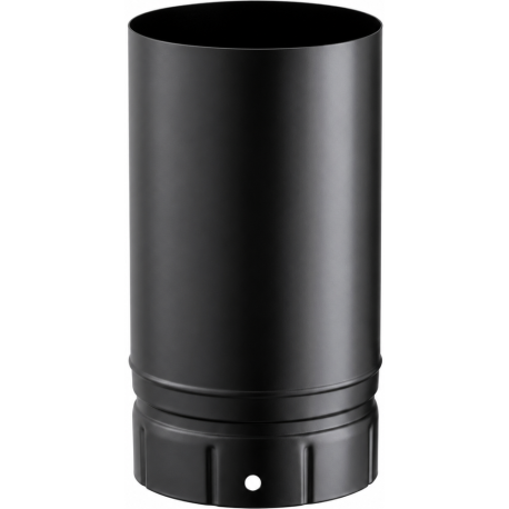 Tuyau longueur 250 mm émaillé noir mat Poujoulat