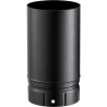 Tuyau longueur 250 mm émaillé noir mat Poujoulat
