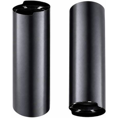 Habillage ventilé émaillé Noir Mat Hauteur 900 mm à 1500 mm Poujoulat