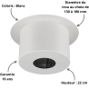 Finition plafond ronde hauteur 22 cm Poujoulat