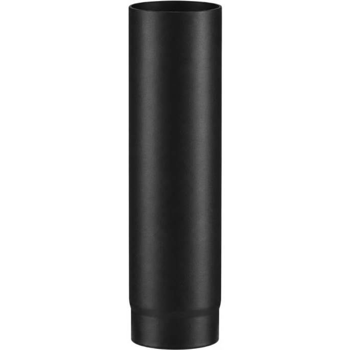 Conduit droit 50 cm noir mat acier 2 mm Poujoulat