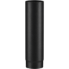 Conduit droit 50 cm noir mat acier 2 mm Poujoulat