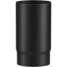 Longueur droite 25 cm noir mat Acier 2 mm Poujoulat