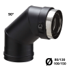 Coude 90 ° PGI Poujoulat 80 / 130