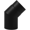 Coude 45° émaillé noir mat Edilinox