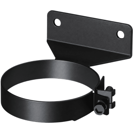 Collier mural plat émaillé noir mat Deko bois Dinak