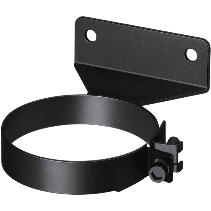 Collier mural plat émaillé noir mat Deko bois Dinak