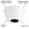 Finition plafond DECO+ pour conduit INOX-GALVA Hauteur 22 cm Poujoulat